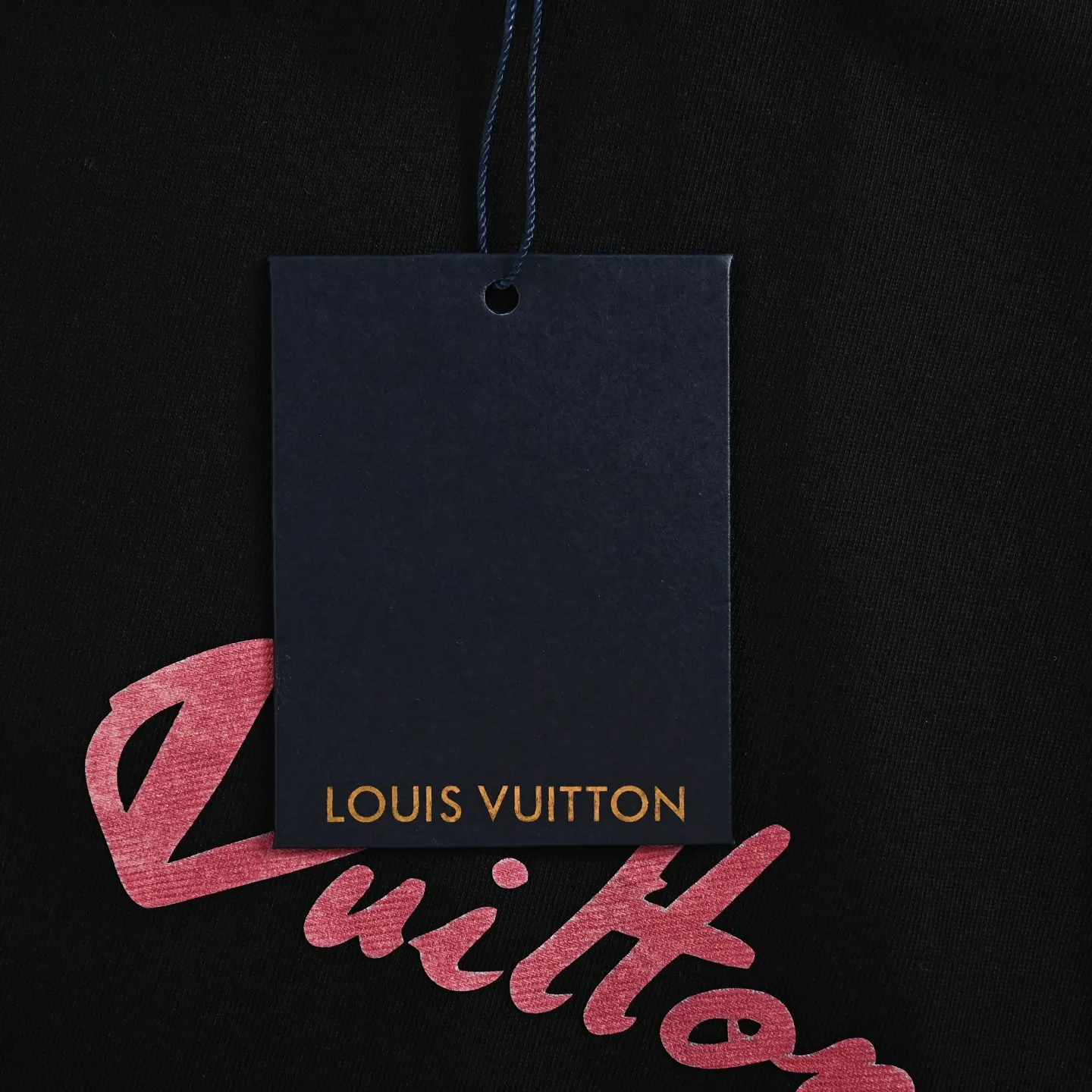 Louis Vuitton/Louis Vuitton multi-layer logo Pink letter short sleeves